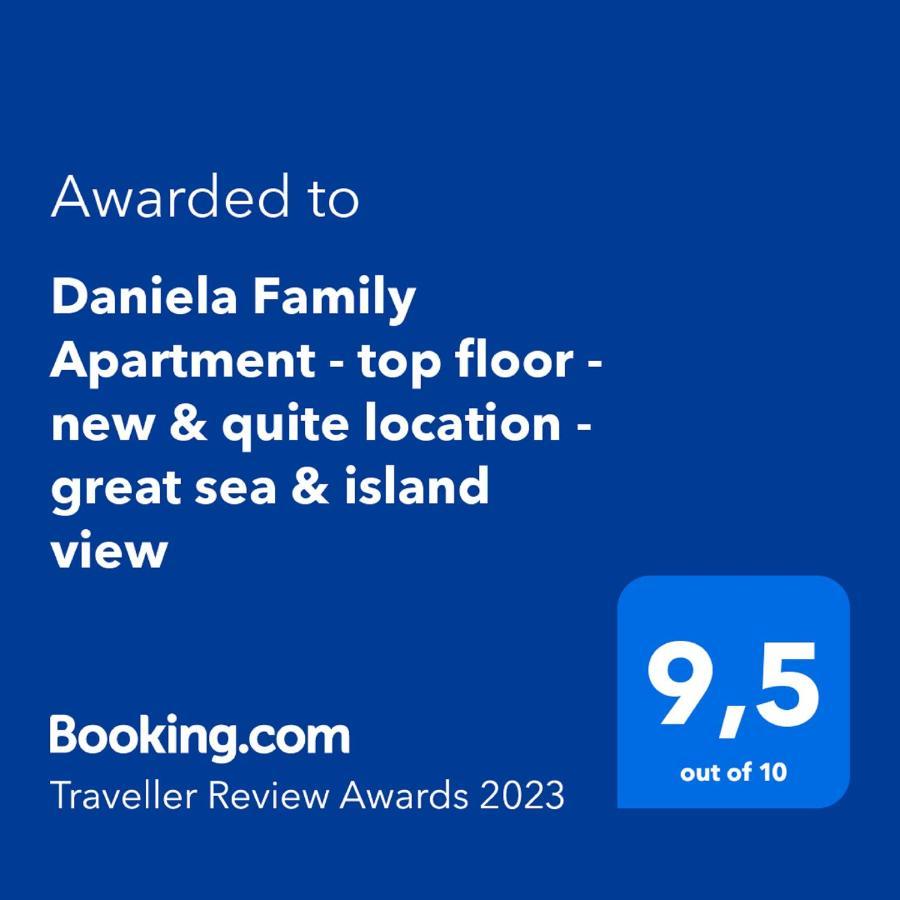 Daniela Family Apartment - Top Floor - New & Quite Location - Great Sea & Island View Vir Zewnętrze zdjęcie
